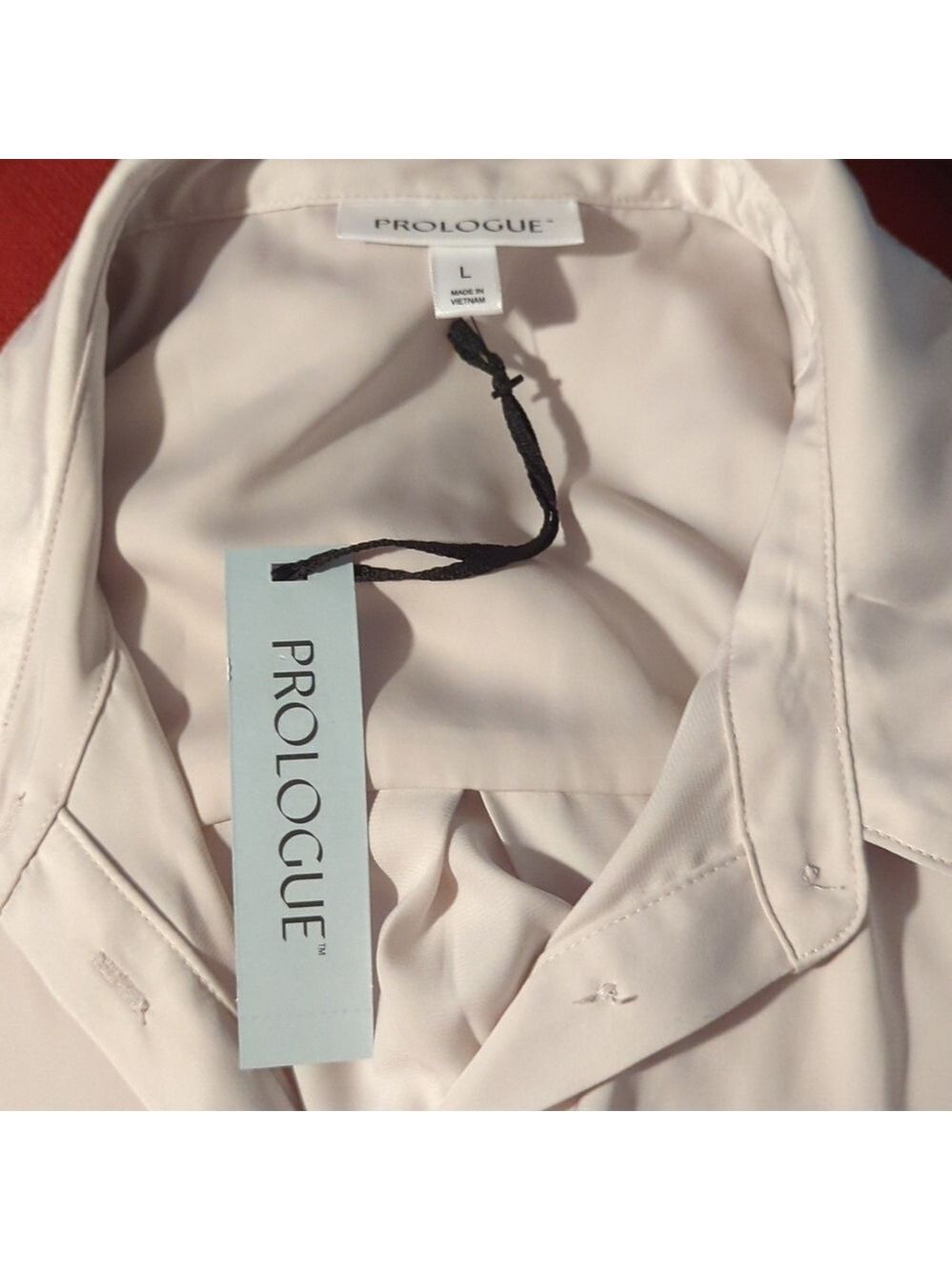 Prologue Collared Long Sleeve Blouse Large Women's Top Shirt Fall Winter Work - Picture 12 of 14